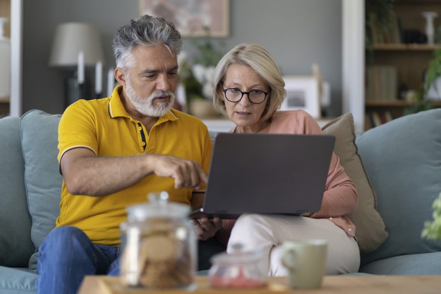 Retired couple discovering their pension could buy more guaranteed income than expected